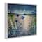 Stupell Industries Moon over Blooming Flowers Framed Giclee Art